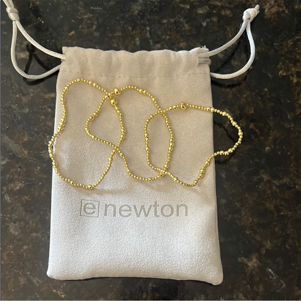 Newton Gold Beaded Bracelet